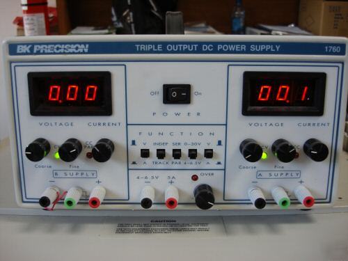 Bk precision 1760 dc power supply triple output