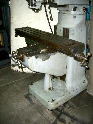 Bridgeport vertical milling machine, 2 hp (20821)