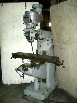 Bridgeport vertical milling machine, 2 hp (20821)