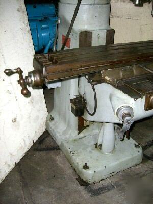 Bridgeport vertical milling machine, 2 hp (20821)