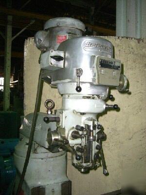 Bridgeport vertical milling machine, 2 hp (20821)