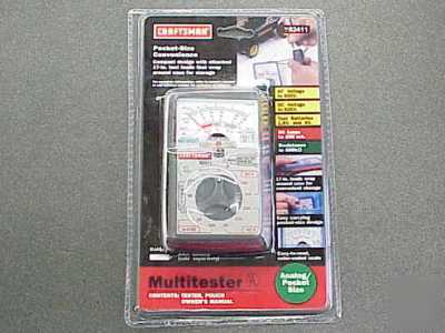 New craftsman 82411 pocket analog multitester