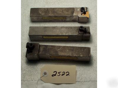 (3) kennametal toolholders w/ 1-1/4