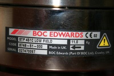 Boc edwards turbo pump,seiko seiki, stp-451C, 2 remain