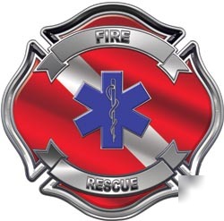 Firefighter decal reflective 4