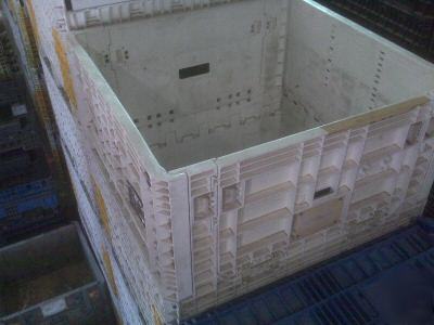 Foldable plastic pallet container box crate 45X48X50