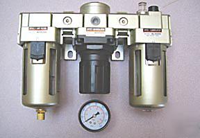 New stc air line filter-regulator-lubricator combo 3/8