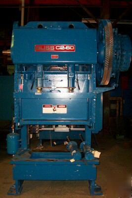 60 ton bliss double crank gap frame stamping press