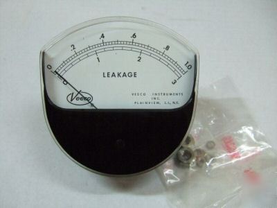 New honeywell veeco leakage panel meter 0-1.0 / 0-3