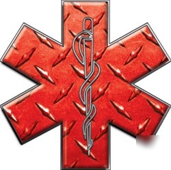 Emt ems mfr medic decal reflective 12