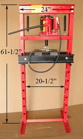 New 20 ton air bottle hydraulic shop press - brand 