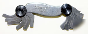 Starrett english and metric screw pitch gage