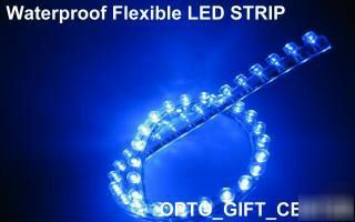 50PC blue 48CM pvc neon light strip 48 ledbulb 12V use