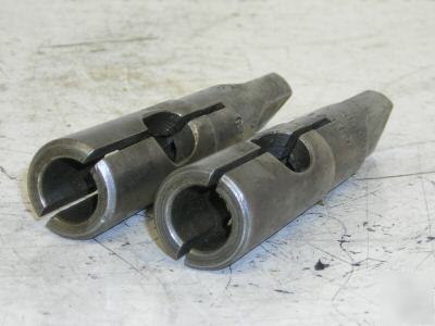 2 used center drill drivers #2 morse taper 5+15 7/16 sj