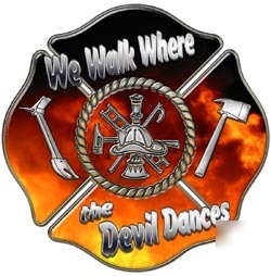 Firefighter decal reflective 2