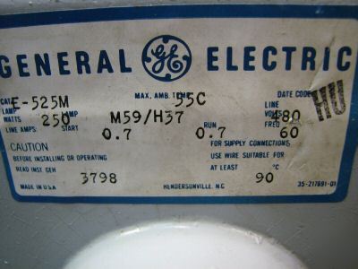 Ge lighting e 525M 480 volts 250 watts 112E