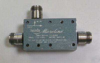 Narda 3045C-10 7-12.4 ghz 10 db directional coupler