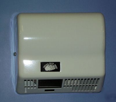 New automatic restroom hand dryer 120V metal white