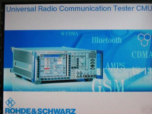 Rohde & schwarz cmu-200 universal communications radio 