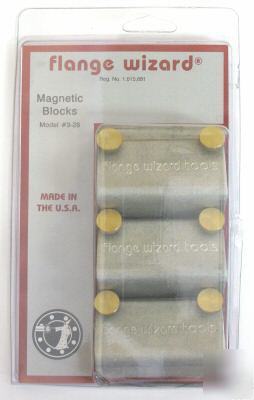 Flange wizard 3-28 magnetic blocks, hold strait edge