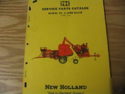 New holland model 98 baler parts catalog