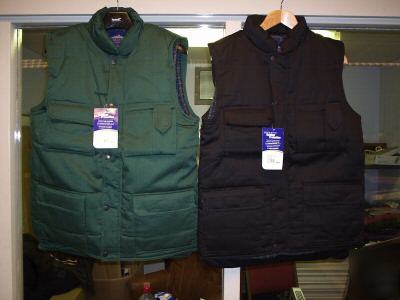 Shetland bodywarmer tartan lined black or green