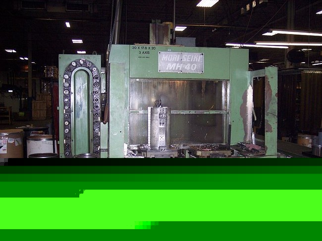 Mori seiki model mh-40 cnc horizontal machining center