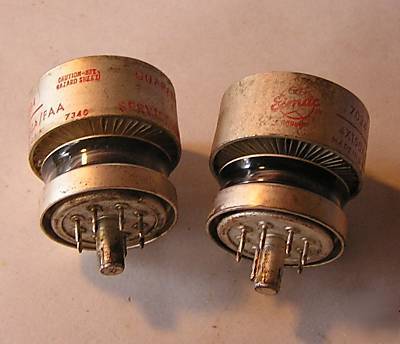 (2) eimac 4X150A 7034 xmtg. tetrode vacuum tubes, 250W