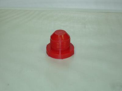 Flared fitting plug hf-16 red fits 3/4